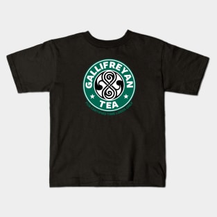 Gallifreyan tea Kids T-Shirt